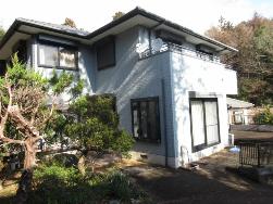 空き家バンク登録番号65の物件を南西から撮影