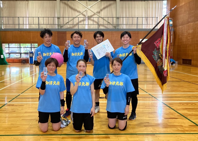 ソフトバレーボール優勝（御津北部校区）