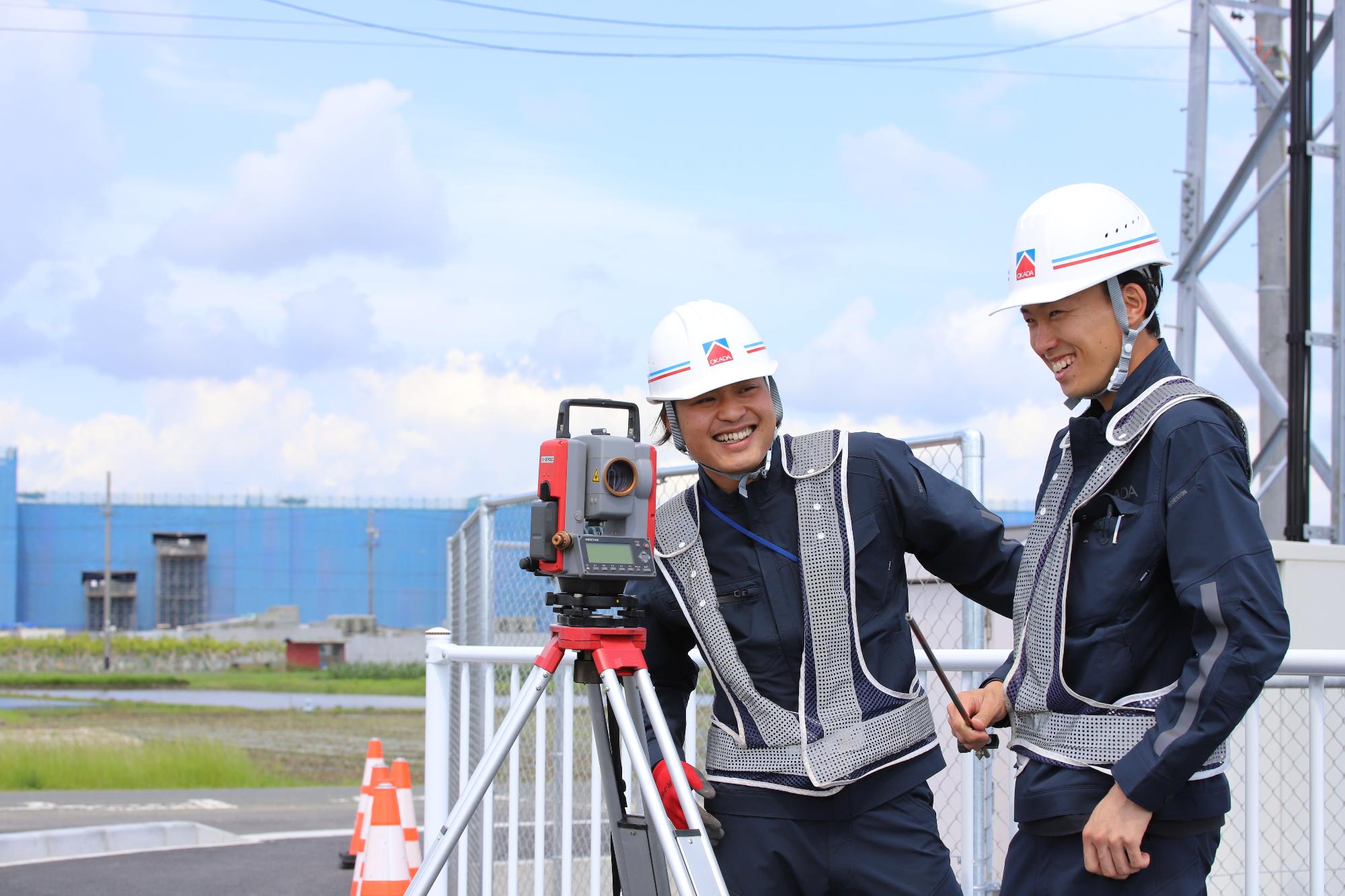 岡田建設の仕事風景