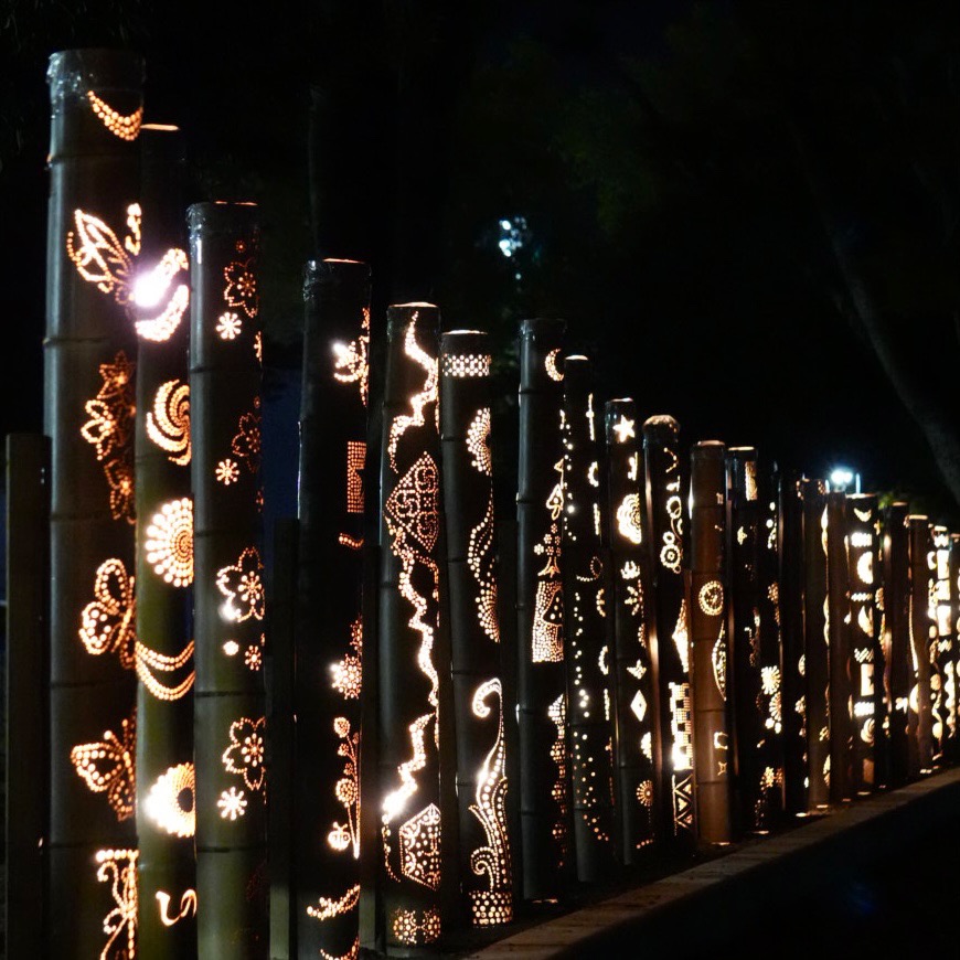 竹あかりの小径