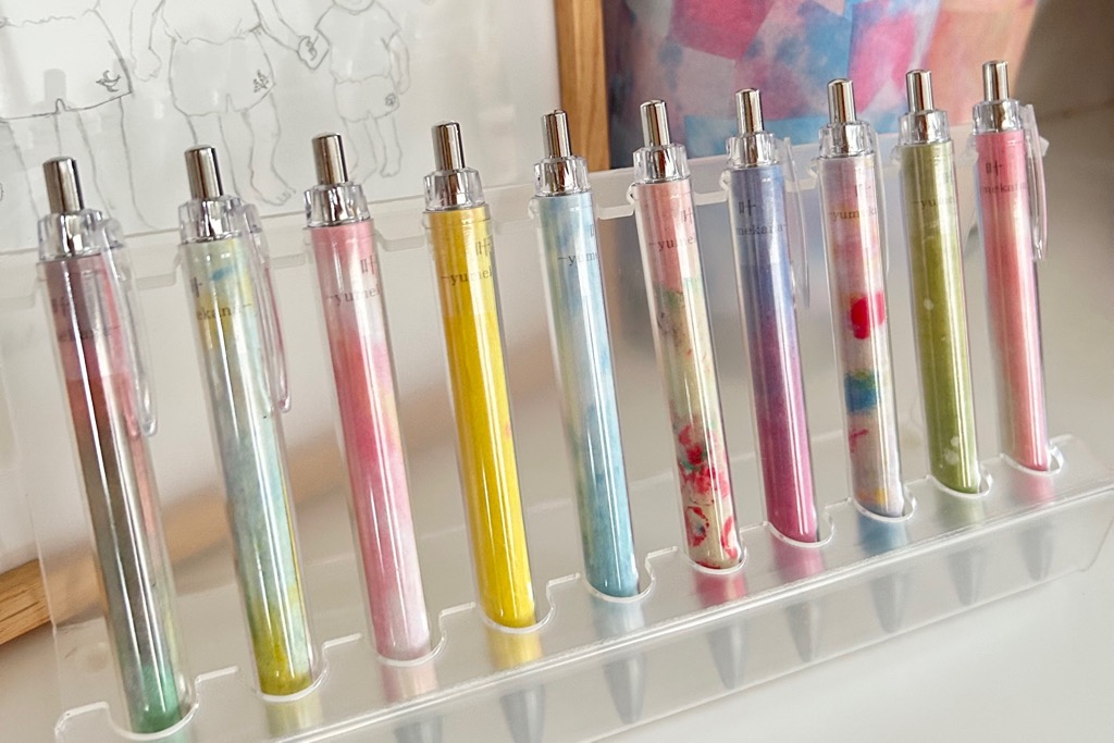 にじみ絵の発展（ユメカナボールペン）