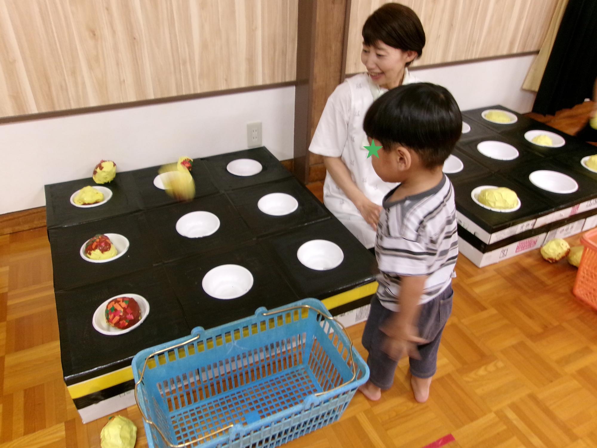 たこやきゲームをしている写真