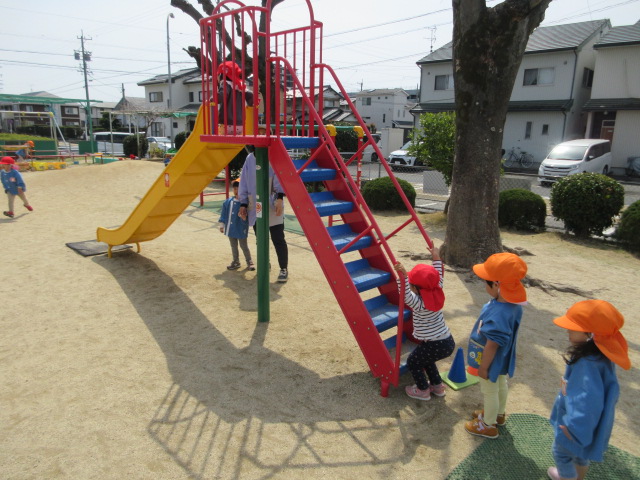 戸外遊びの写真