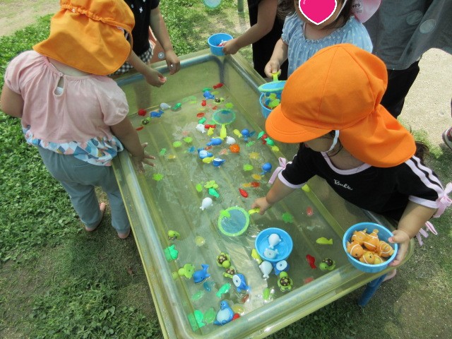 水遊びの様子