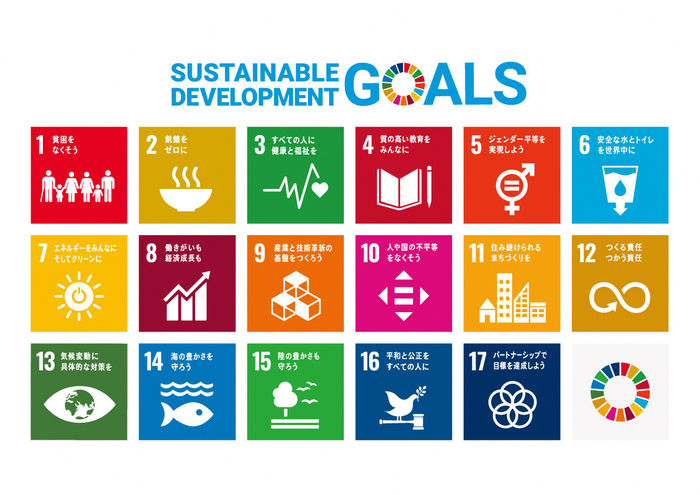 SDGsの17の目標のアイコンです